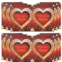 Kit com 12  Box 77 Mensagens de Amor para Inspirar Seu Dia