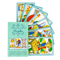 Baralho Tarot de Marselha Completo e Plastificado 78 Cartas