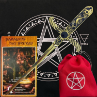 Kit Baralho das Bruxas + Athame + Toalha + Estojo
